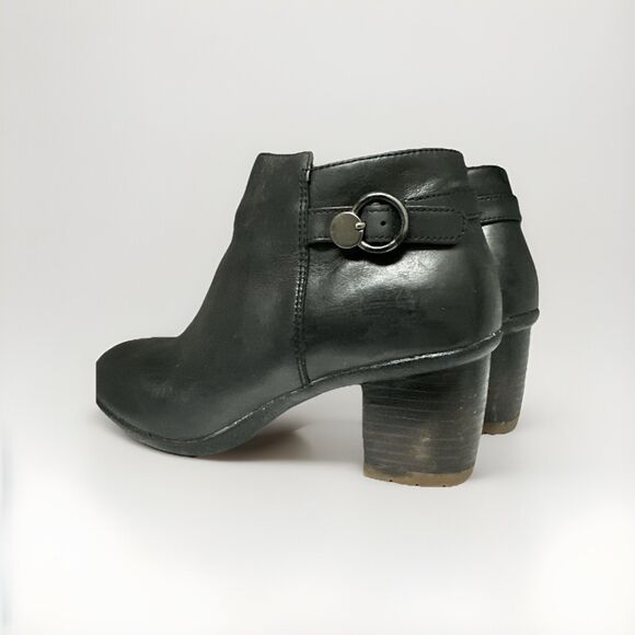 Dansko Perry Black Waterproof Leather Ankle Boots Women's 7.5 - 8 / EU38 Booties - Picture 5 of 11